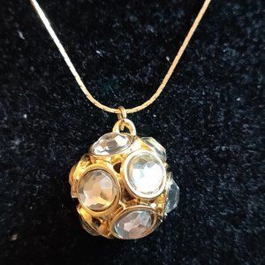 Crystal Ball Statement Necklace